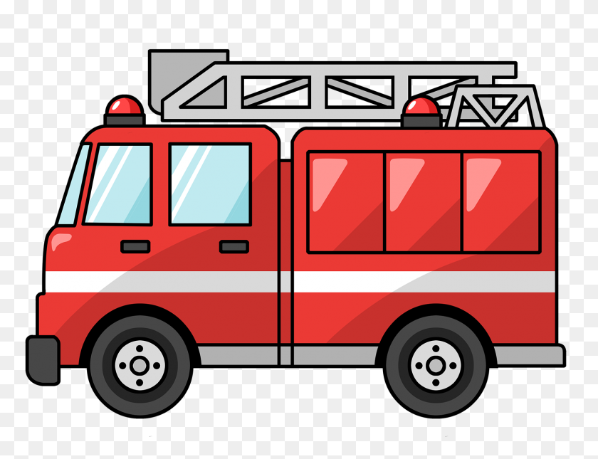 1600x1200 Пожарная Машина Картинки - Прозрачный Автомобиль Клипарт