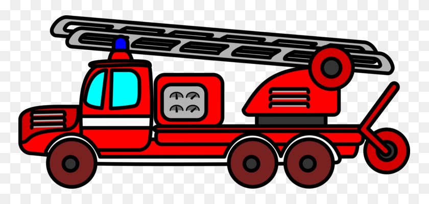 767x340 Fire Engine Fire Department Car Motor Vehicle - Fire Station Clipart