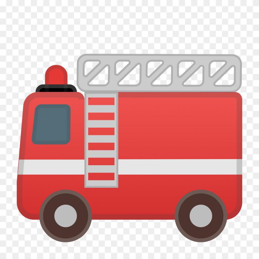 1024x1024 Значок Пожарная Машина Ното Смайлики Путешествие Набор Иконок Google - Пожарная Машина Png