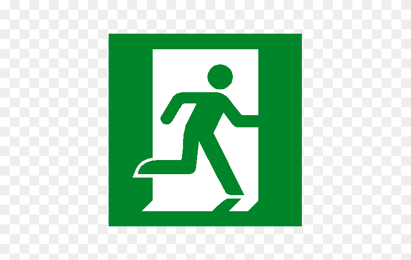 473x473 Fire Exit Signs Pvc Safety Signs - Exit Sign Clip Art