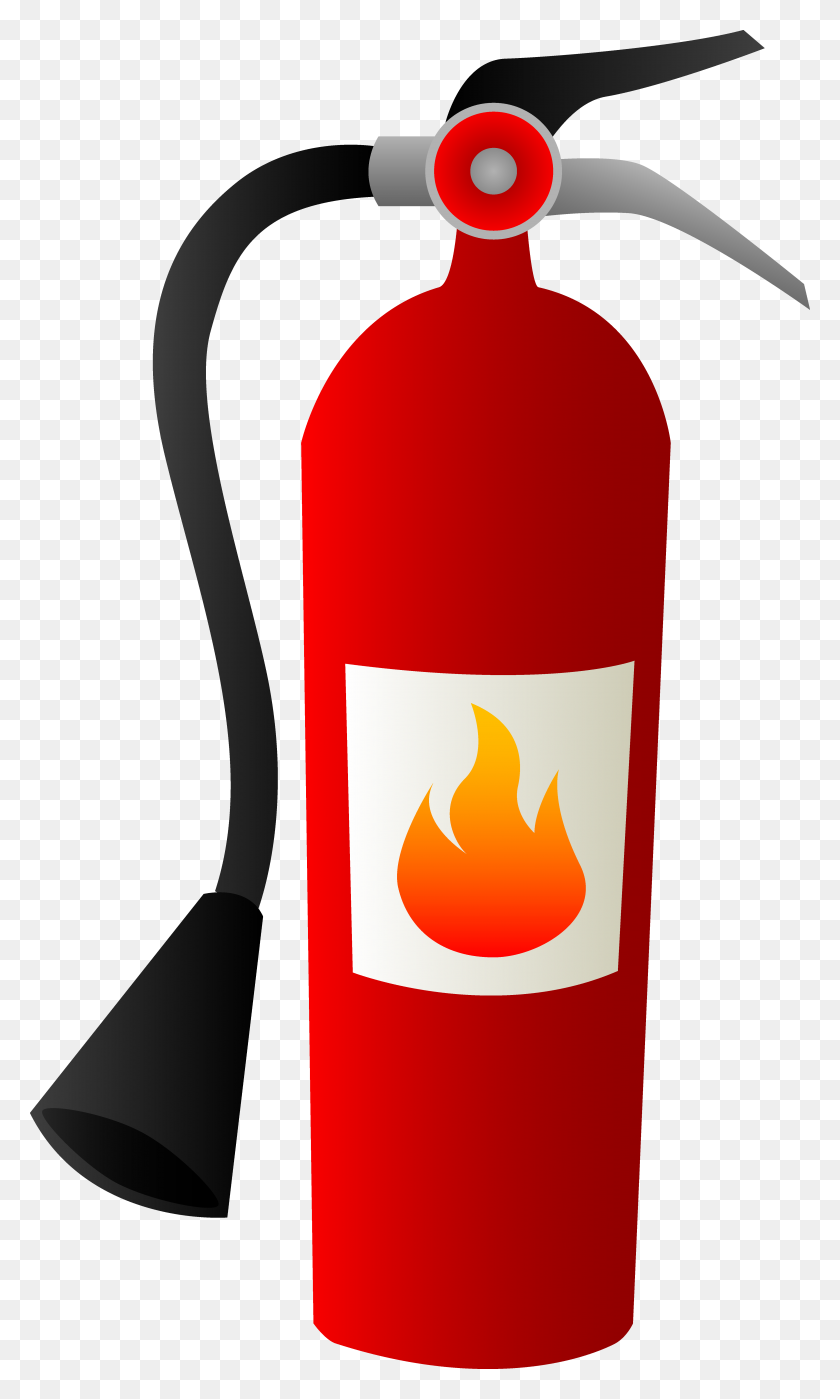 4756x8170 Fire Extinguisher Clip Art - Cartoon Flames PNG