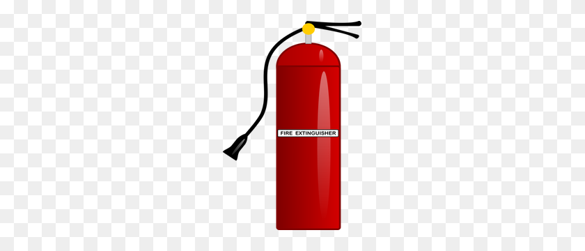 199x300 Fire Extinguisher Clipart Free - Fire Alarm Clipart