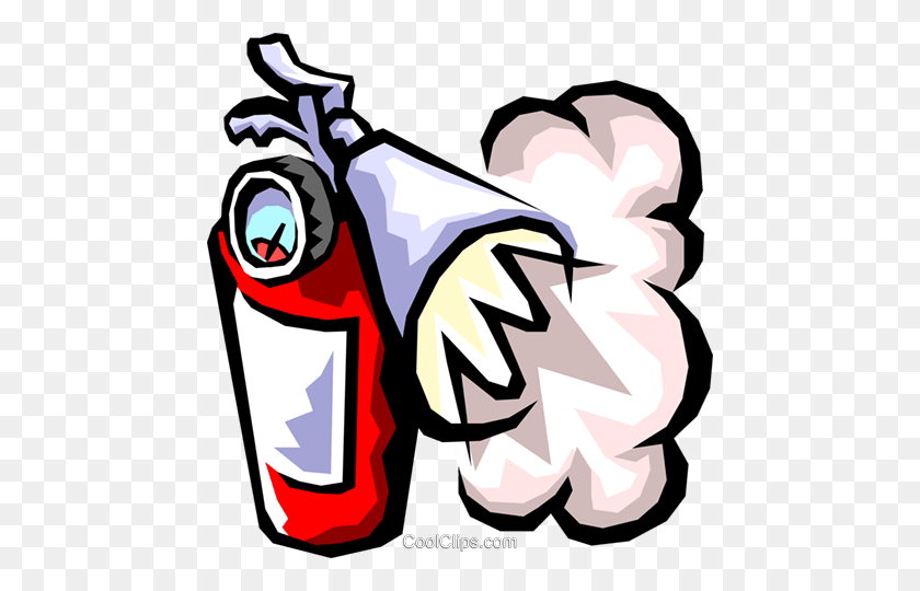 462x480 Fire Extinguisher Royalty Free Vector Clip Art Illustration - Resistance Clipart