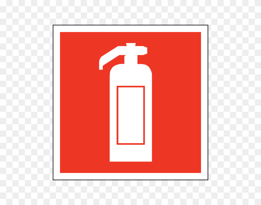 600x600 Fire Extinguisher Symbol Safety Sticker Safety - Clip Art Safety Symbols