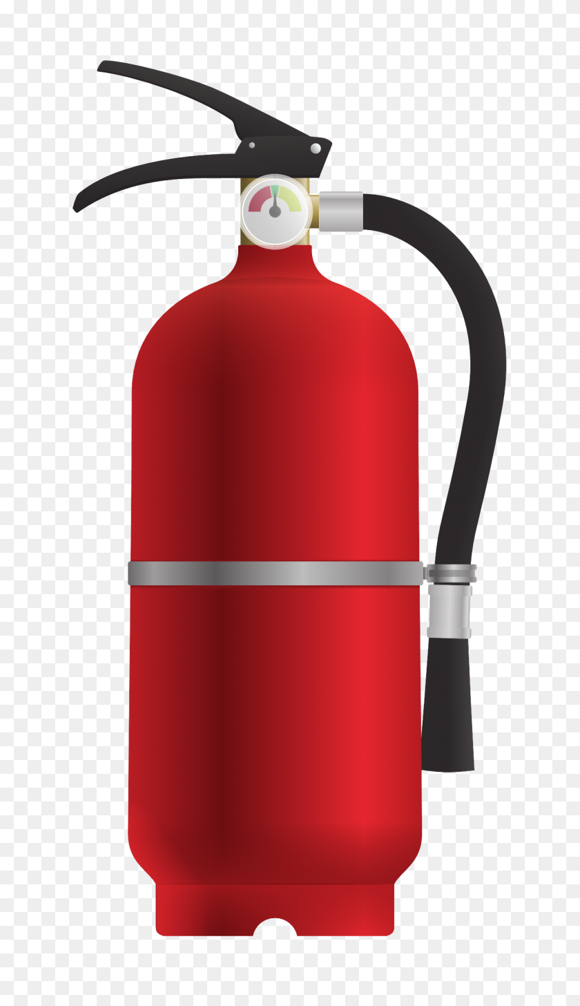 1181x2115 Extintor De Incendios Clipart Vectorial - Clipart De Prevención De Incendios