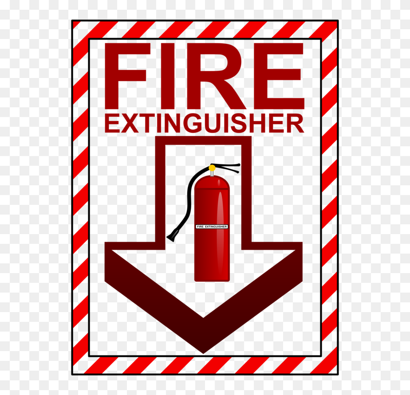 580x750 Fire Extinguishers Logo Sticker Sign - Building On Fire Clipart