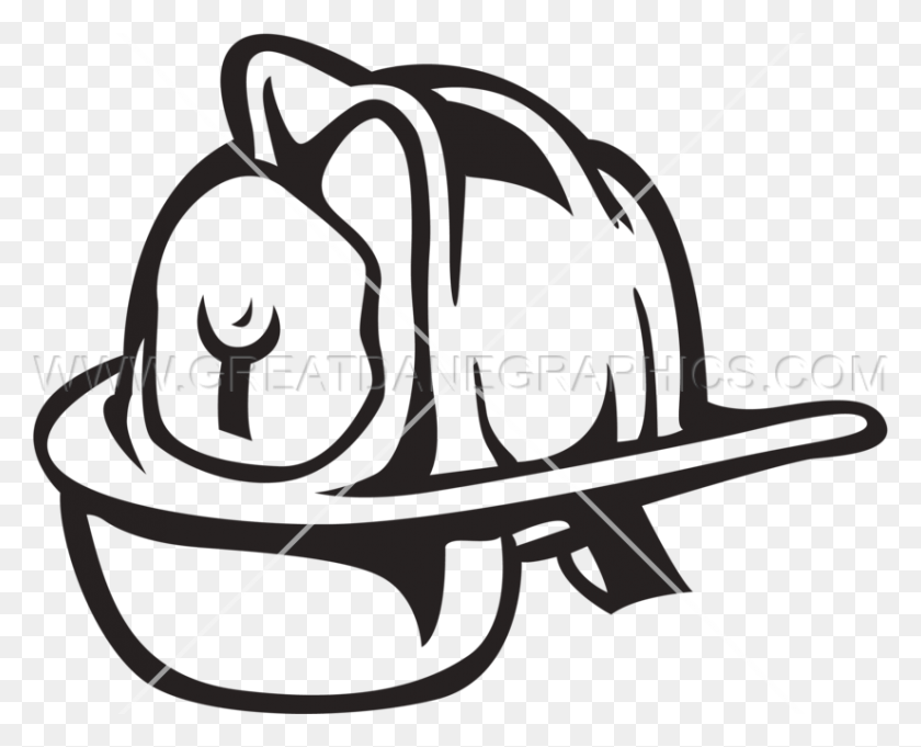 825x657 Fire Fighter Helmet Production Ready Artwork For T Shirt Printing - Firefighter Helmet Clipart