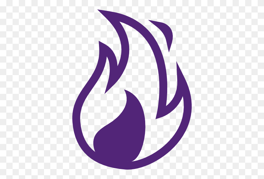 512x512 Fire Flame - Purple Fire PNG