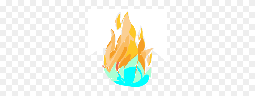 260x257 Fire Flame Clipart - Basketball On Fire Clipart