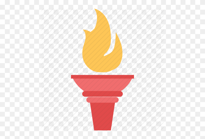 512x512 Fire, Flame, Olympic Fire, Olympic Torch, Torch Fire Icon - Torch PNG