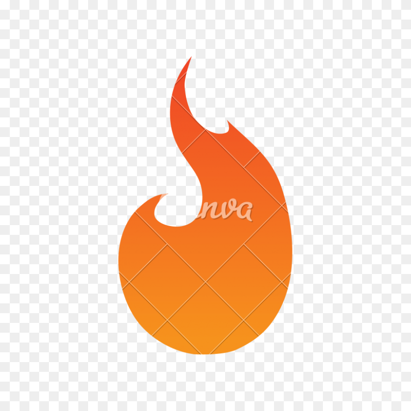 800x800 Fire Flame Vector Symbol Icon Illustration Design - Flame Vector PNG