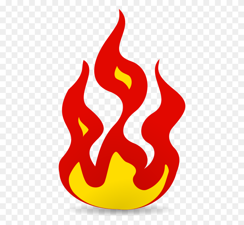 437x715 Fire Flames Clipart Free Clipart Images - Cartoon Flame PNG