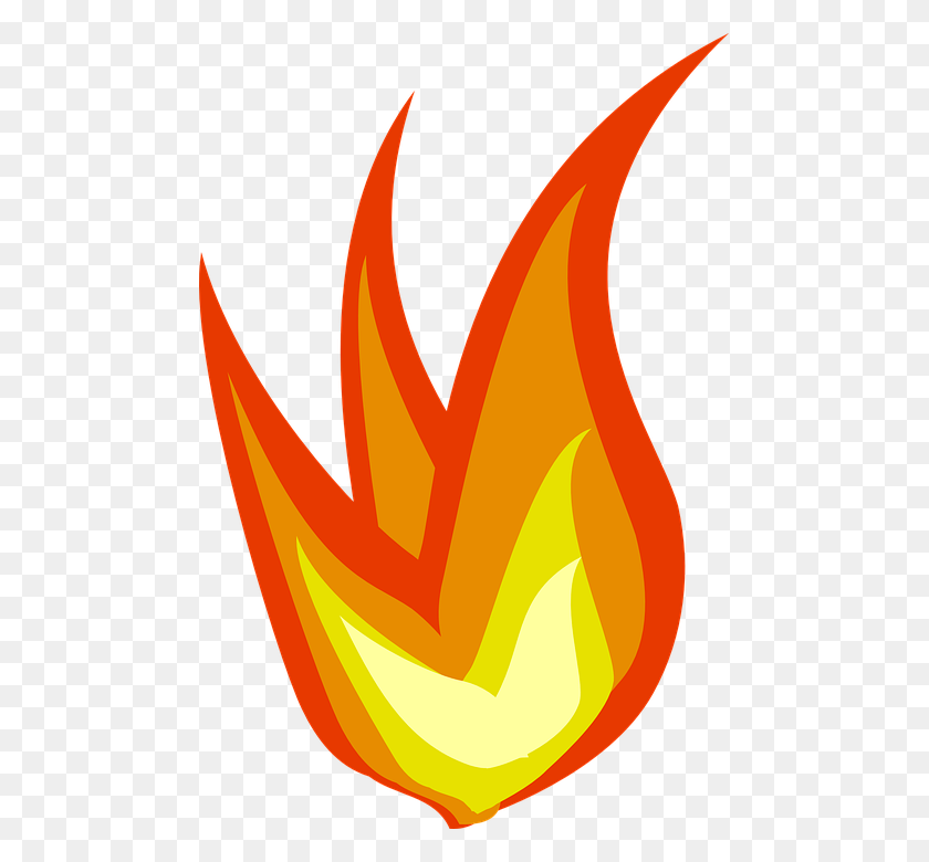 479x720 Fire Flames Clipart Heat - Fire Flames PNG