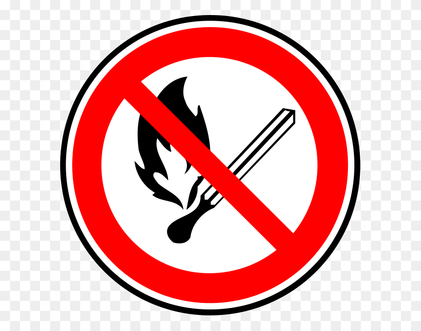 600x600 Fire Forbidden Sign Png Clip Arts For Web - Cesar Chavez Clipart