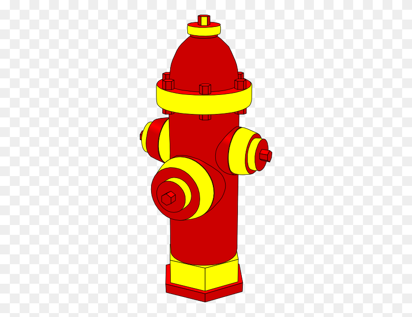 270x588 Fire Hydrant Clip Art - Hydrant Clipart