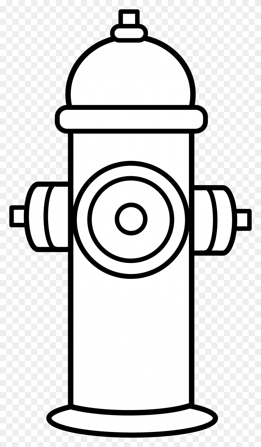 3349x5911 Fire Hydrant Clipart - Microwave Clipart Black And White