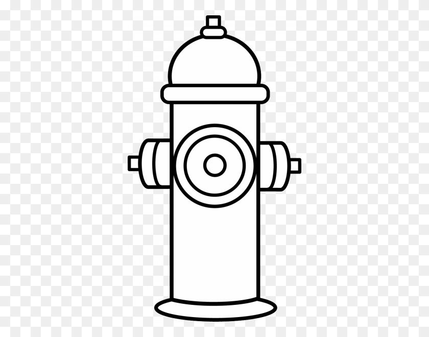 340x600 Fire Hydrant Clipart Nice Clip Art - Fire Hydrant Clipart Black And White
