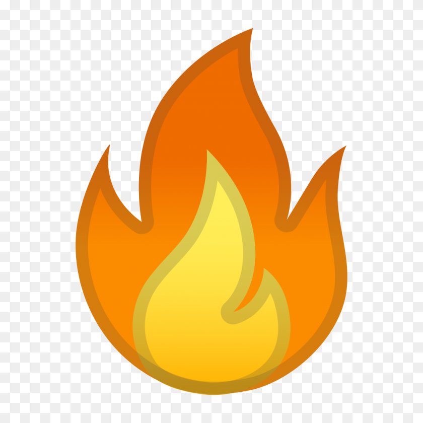 1024x1024 Значок Огонь Ното Смайлики Путешествие Набор Иконок Google - Пламя Png
