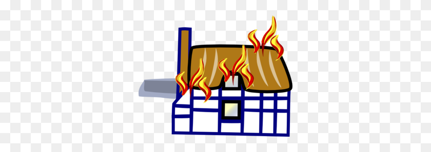 300x237 Fire In House Clip Art - Burning Building Clipart