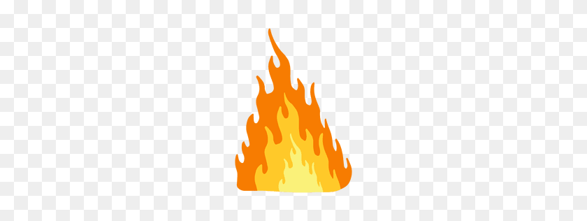 256x256 Набор Огненный Силуэт - Огонь Пламя Клипарт