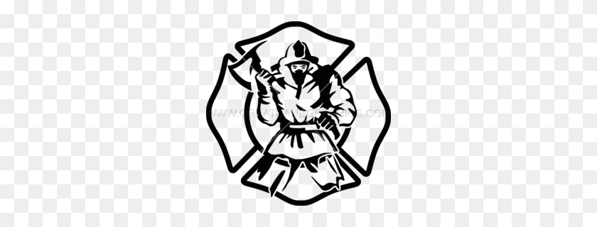 260x260 Fire Station Black Clipart - Fire Clipart Black And White