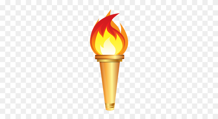 400x400 Fire Swinging Torch Transparent Png - Bamboo Stick Clipart