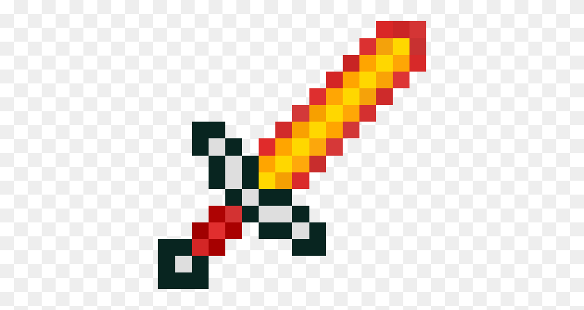 386x386 Fire Sword Nova Skin Devin Party Sword - Minecraft Sword PNG