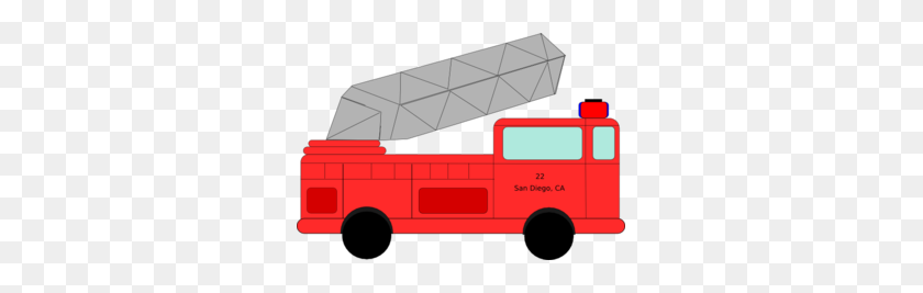 299x207 Fire Truck Clip Art - Fire Truck Clip Art Free
