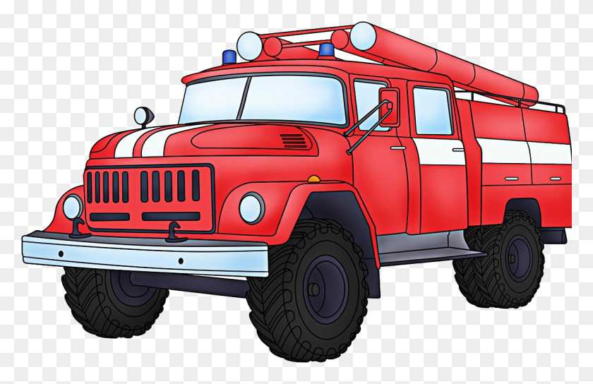 1140x708 Пожарная Машина Клипарт Прозрачный Фон - Пожарный Клипарт Прозрачный Фон