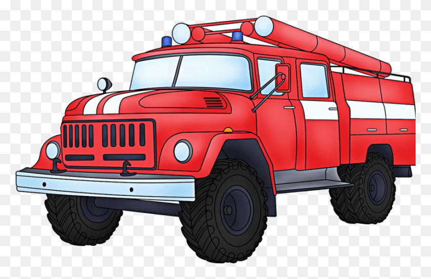 850x528 Png Пожарная Машина