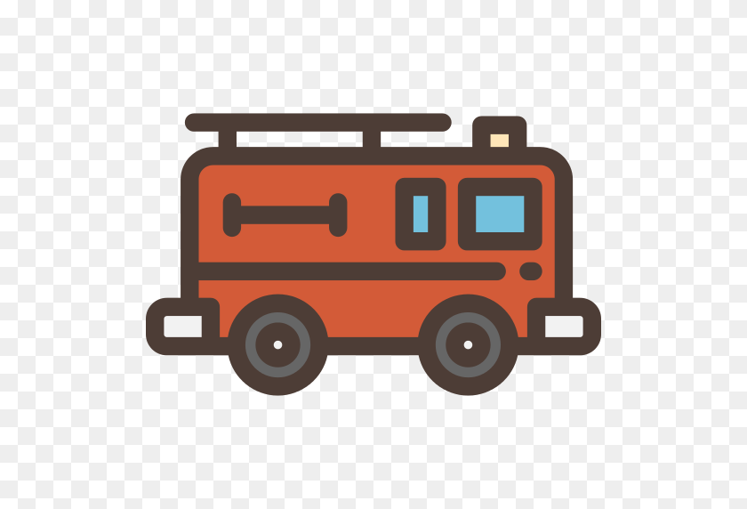512x512 Fire Truck Png Icon - Fire Truck PNG