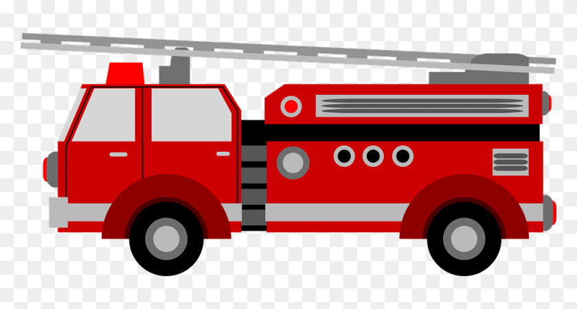 960x480 Fire Truck Png Images Free Download, Fire Engine Png - Engine PNG