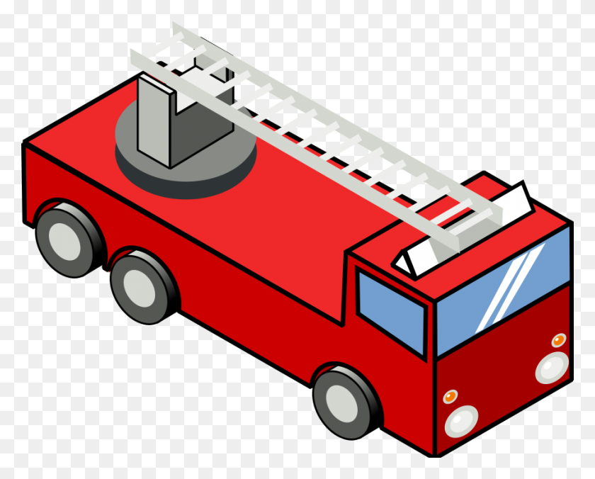 900x711 Fire Truck Wink Smiley Clip Art Vector - Semi Truck Clipart