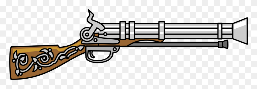 2514x750 Firearm Gun Weapon Trigger Revolver - Revolver Clipart
