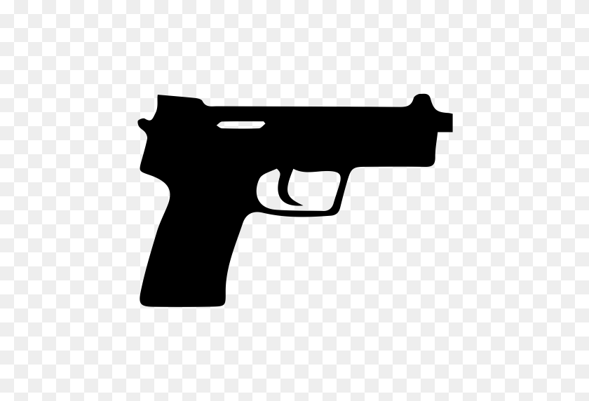 512x512 Огнестрельное Оружие, Guage, Иконка Пистолет В Png И Векторном Формате Бесплатно - Пистолет Прозрачный Png