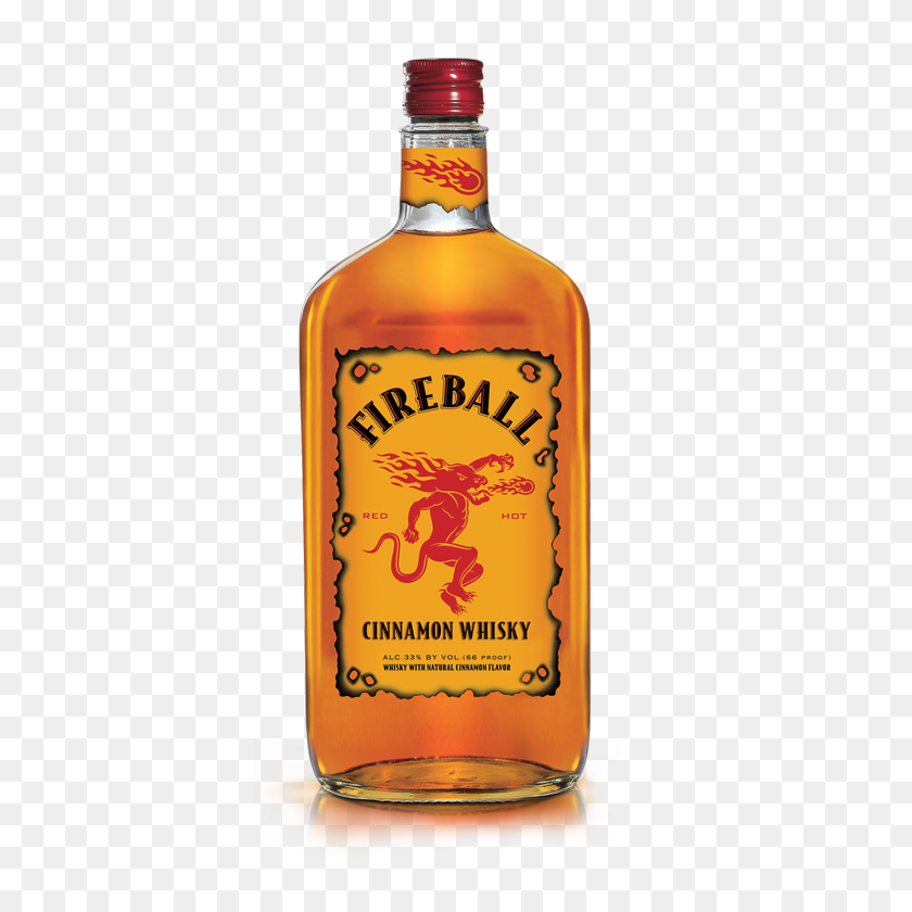 1500x1500 Fireball Cinnamon Whisky Tastes Like Heaven, Burns Like Hell - Whiskey Bottle Clip Art