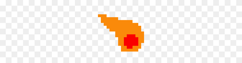 200x160 Fireball Sprite Pixel Art Maker - Огненный Шар Png