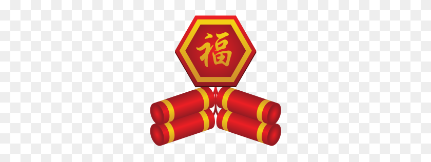 256x256 Firecracker Icon Chinese New Year Iconset Goldcoastdesignstudio - Chinese PNG