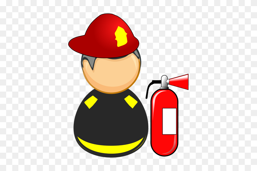 421x500 Пожарный - Шлем Пожарного Клипарт