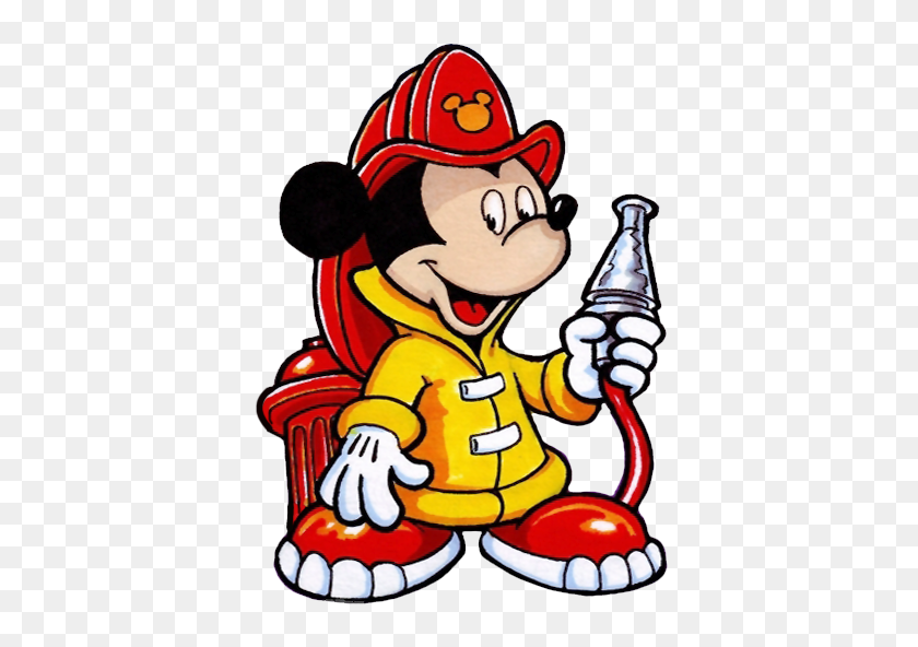 403x532 Firefighter Clip Art - Mickey Mouse Clipart Black And White
