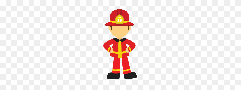 256x256 Пожарный Клипарт Профессия - Пожарный Картинки