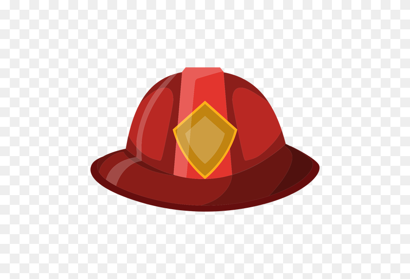 512x512 Каски Пожарного Спереди Шляпа Пожарного - Пожарный Шляпа Клипарт
