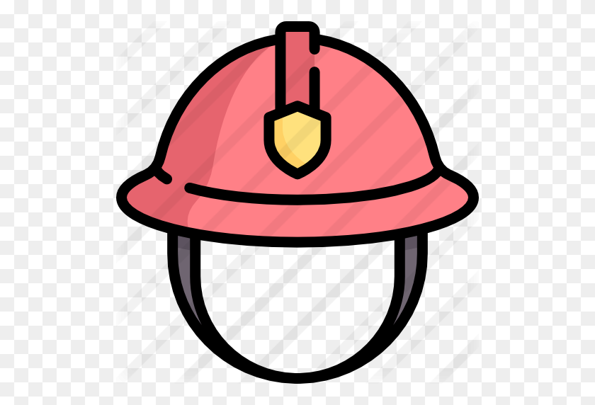 512x512 Firefighter Helmet - Firefighter PNG