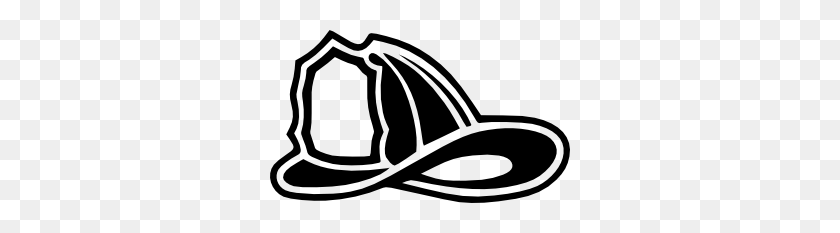 300x173 Firefighter Helmet Clip Art - Firefighter Clipart Black And White