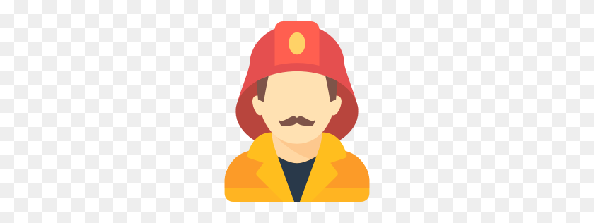 256x256 Firefighter Icon Myiconfinder - Fireman PNG