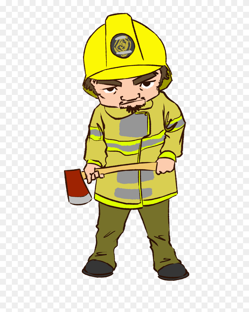 600x992 Firefighter Images About Clip Art Fireman On Career - Career Clipart For Kids