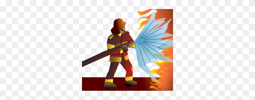 300x272 Firefighterpompier Clipart Png For Web - Firefighter Clipart Free