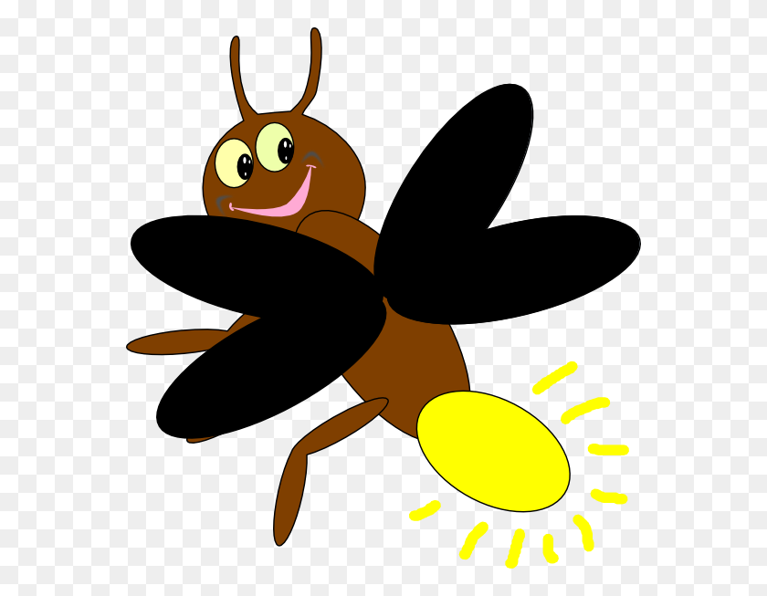 564x593 Firefly Clipart Lightning Bug - Time Flies Clipart