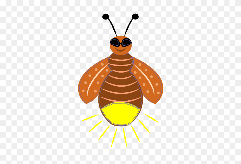 512x512 Firefly Clipart Lightning Bug - Firefly Clipart Black And White