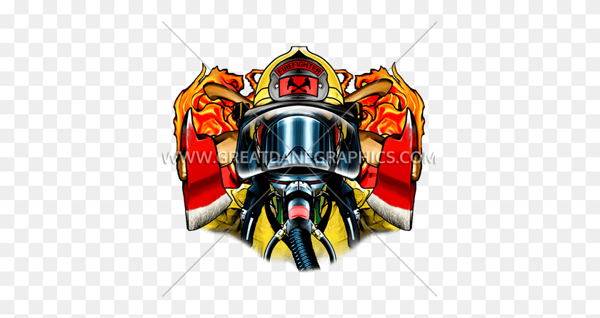 385x385 Fireman Axes Large Production Ready Artwork For T Shirt Printing - Fireman PNG